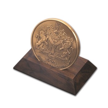 Walnut Medallion Stand