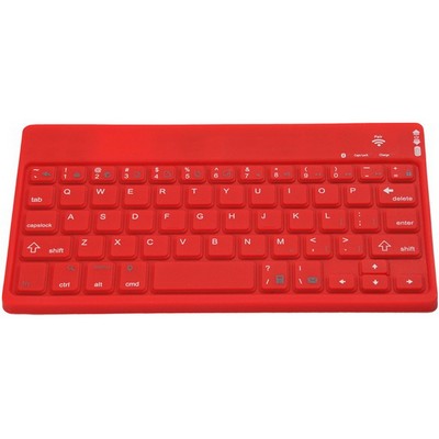 9" Portable Wireless Silicone Keyboard w/59 Keys