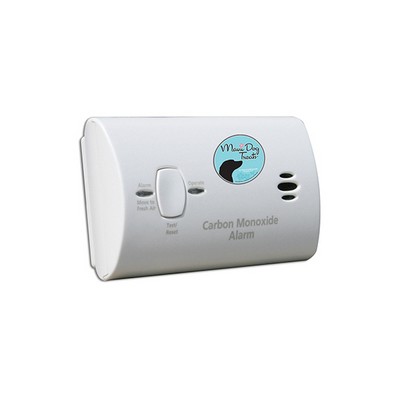 Battery Operated Carbon Monoxide Alarm (4-color process die cut decal)