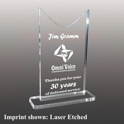 Stock Shaped Arylic Awards - Laser Etched