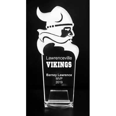 VALUE LINE! Acrylic Engraved Award - 8" Tall - Viking