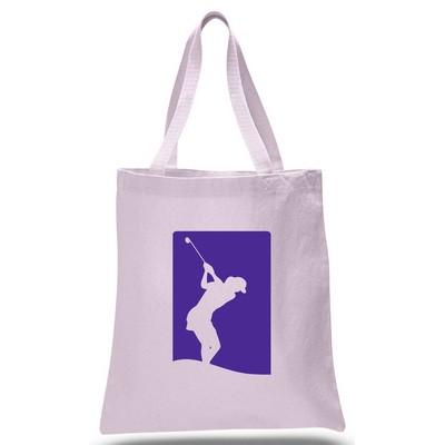 Promo Canvas Tote--Light Pink--1-Color Imprint