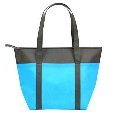 Custom 80g Non-Woven Insulated Bag with Zipper Closure 12"x10"x4"