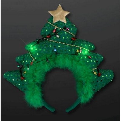 LED Sparkling Christmas Tree Headband