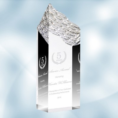 Acrylic Silver Riptide Tower Award