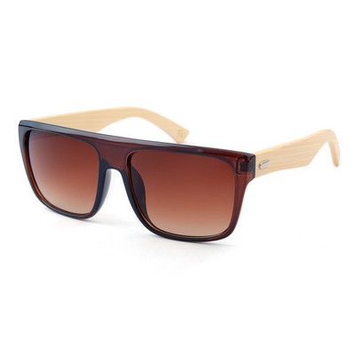 Bamboo Wood Sunglasses - Brown Frames