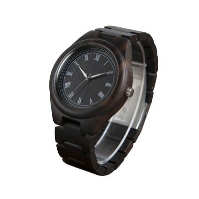 Dark Zebra Wood Watch