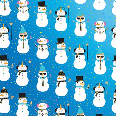 Snowman Party Gift Wrap