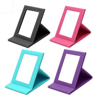 Leather Coated Makeup Mirror