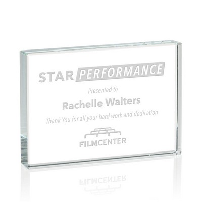 Verona Paperweight - Starfire 3½"x5"