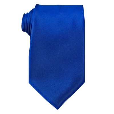 Men's Royal Blue Narrow Solid Color Tie