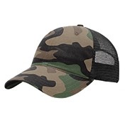 Richardson® Garment-Washed Camo Trucker Cap