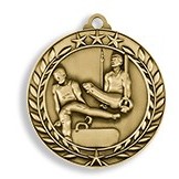 2.75" Male Wreath Award Gymnastics Medal