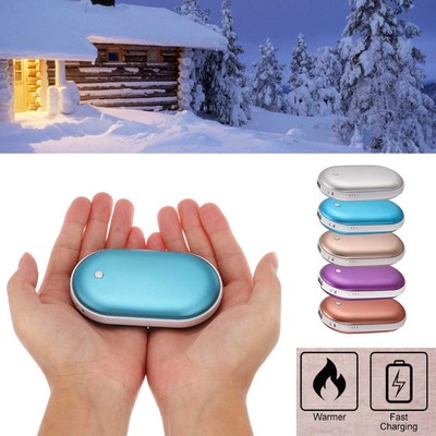 Kidder Hand Warmer + 5200mAh Power Bank Charger (Blue)