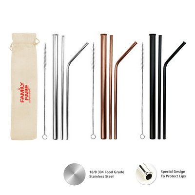 Stainless Steel Straw Set