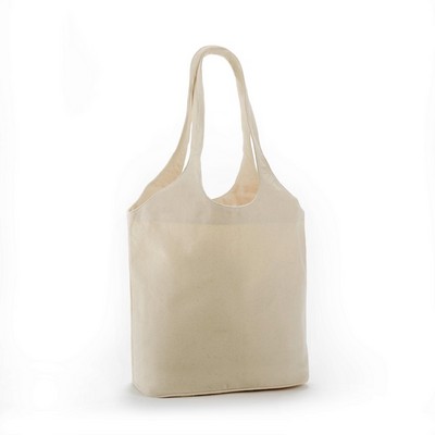 Stylish Heavy Cotton Tote w/ Inside Zipper Pocket