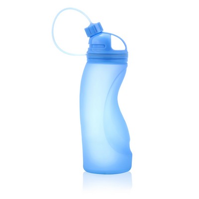 17 Oz. Silicone Collapsible Sport Bottle