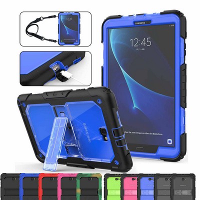 Kidder Galaxy Tab A 10.1 Hybrid Heavy Duty Case with Strap Stand