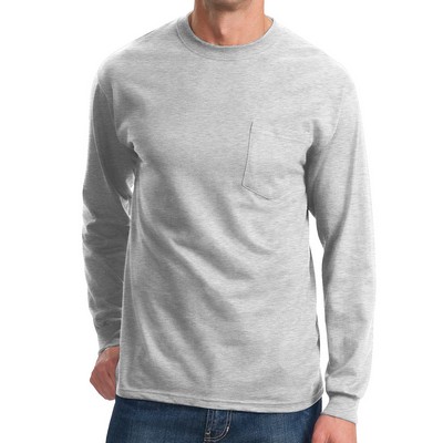 Stylish Long Sleeve Pocket Tee