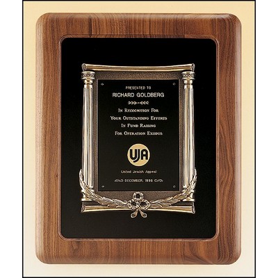 Airflyte® American Walnut Plaque w/One-Piece Antique Bronze Casting Construction (14"x 17")