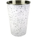 16 Oz. White Speckled Santa Fe Stainless Steel Cup