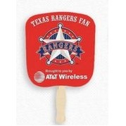 Digitally-Printed Hand Fan w/Black Ink Front & Back