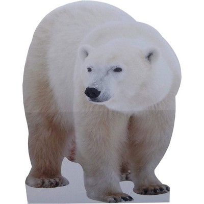 Polar Bear Animal Cardboard Cutout Stand Up| Standee Picture Poster Photo Print