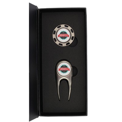 Scotsman Metal Poker Chip w/Divot Repair Tool