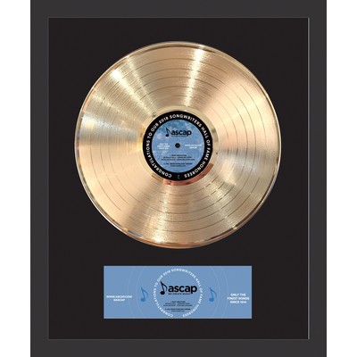 Personalized Gold Framed Records W/ Custom Printed Insert