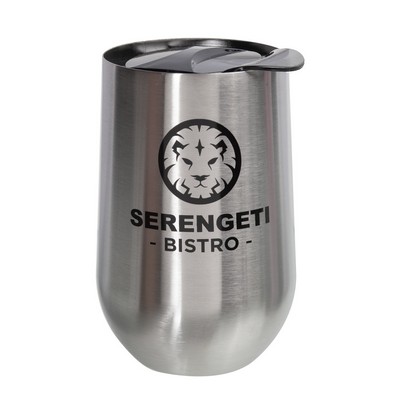 14 oz. Buzzed Stainless Steel Coffee Mug (1 Color Imprint)