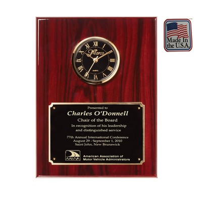 Quartz Clock Plaque Made In Usa