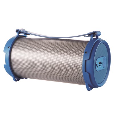 Supersonic® 4" Portable Bluetooth® Pulsating Speaker w/Strap (Blue)