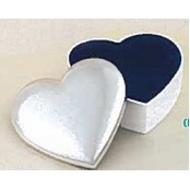 Bristol Series Heart Shaped Silver Plated Keepsake Box