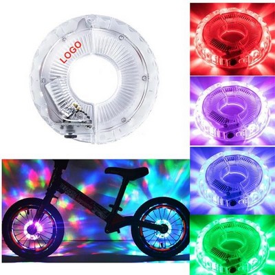 7 Colors LED USB Bike Wheel Hub Lights