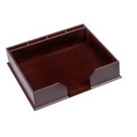 Leatherette Chocolate Brown Conference Pad Holder