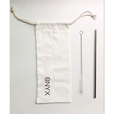 Reusable Stainless Steel Straw With Cleaner