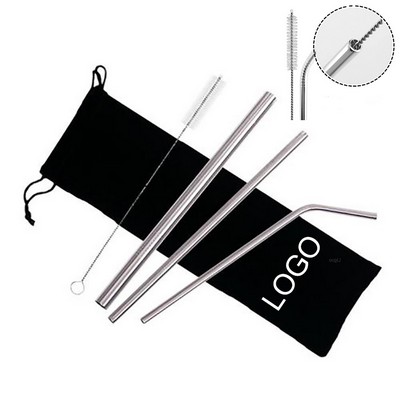 Metal Reusable Straw Set