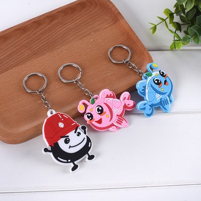 Cartoon Soft PVC Customized Keychain