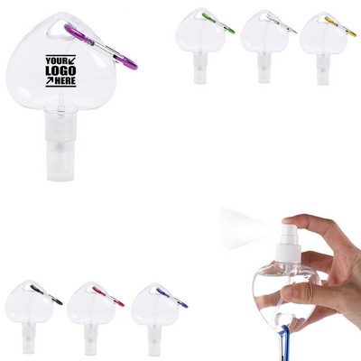 30ml Heart Spray Dispenser Bottle w/Carabiner