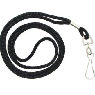 20" Kemp USA Black Economy Rope Lanyard