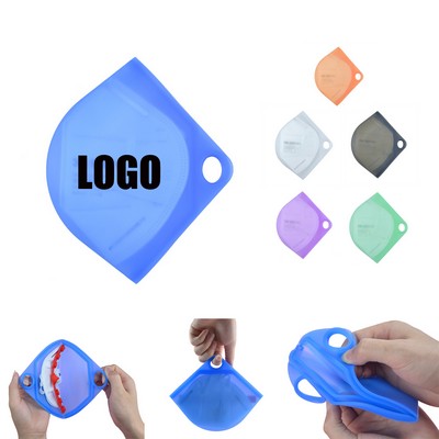 Foldable Silicone Mask Storage Bag