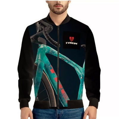 Men's Bomber Jacket w/Full Color Printing