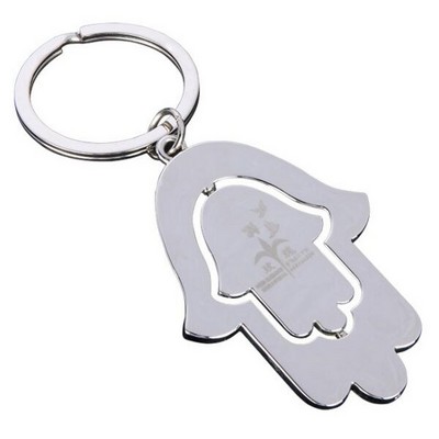 Flower Shape Spin Keychain