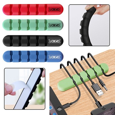 USB Cable Clips Silicone Desktop Cable Organizer