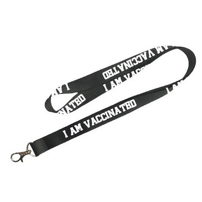 I am Vaccinated Polyester Lanyards