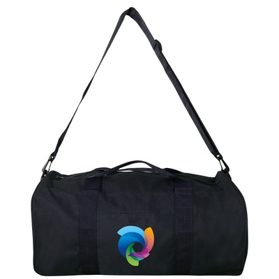 Polyester Roll Bag with Front Pocket - Full Color Transfer (18"x10"x10")