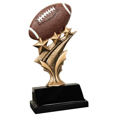 5 1/2" Football Tri Star Resin