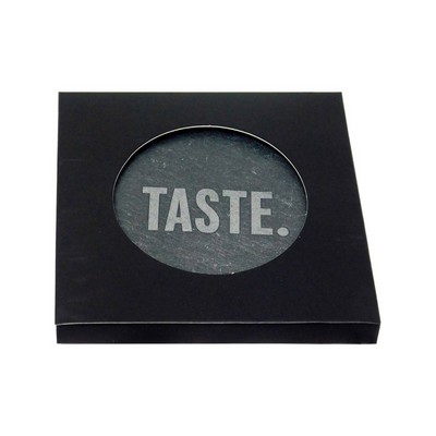 Black Slate Stone Coaster