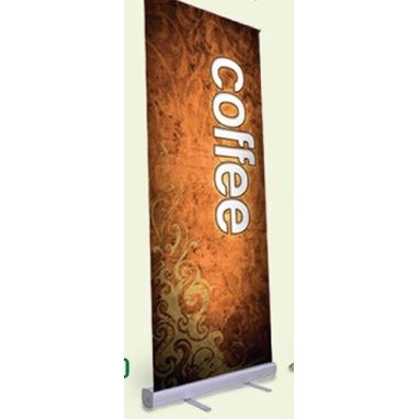 10 Mil Full Color 2 Sided Retractable Banner w/ Stand (33"x80")