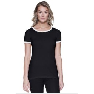 Startee Apparel Womens CVC Ringer Tee